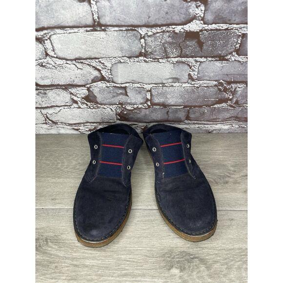 Band of Outsiders Blue Suede Leather Gum Soles Mule Shoes Women Sz 40EU/9.5M US - Picture 4 of 16